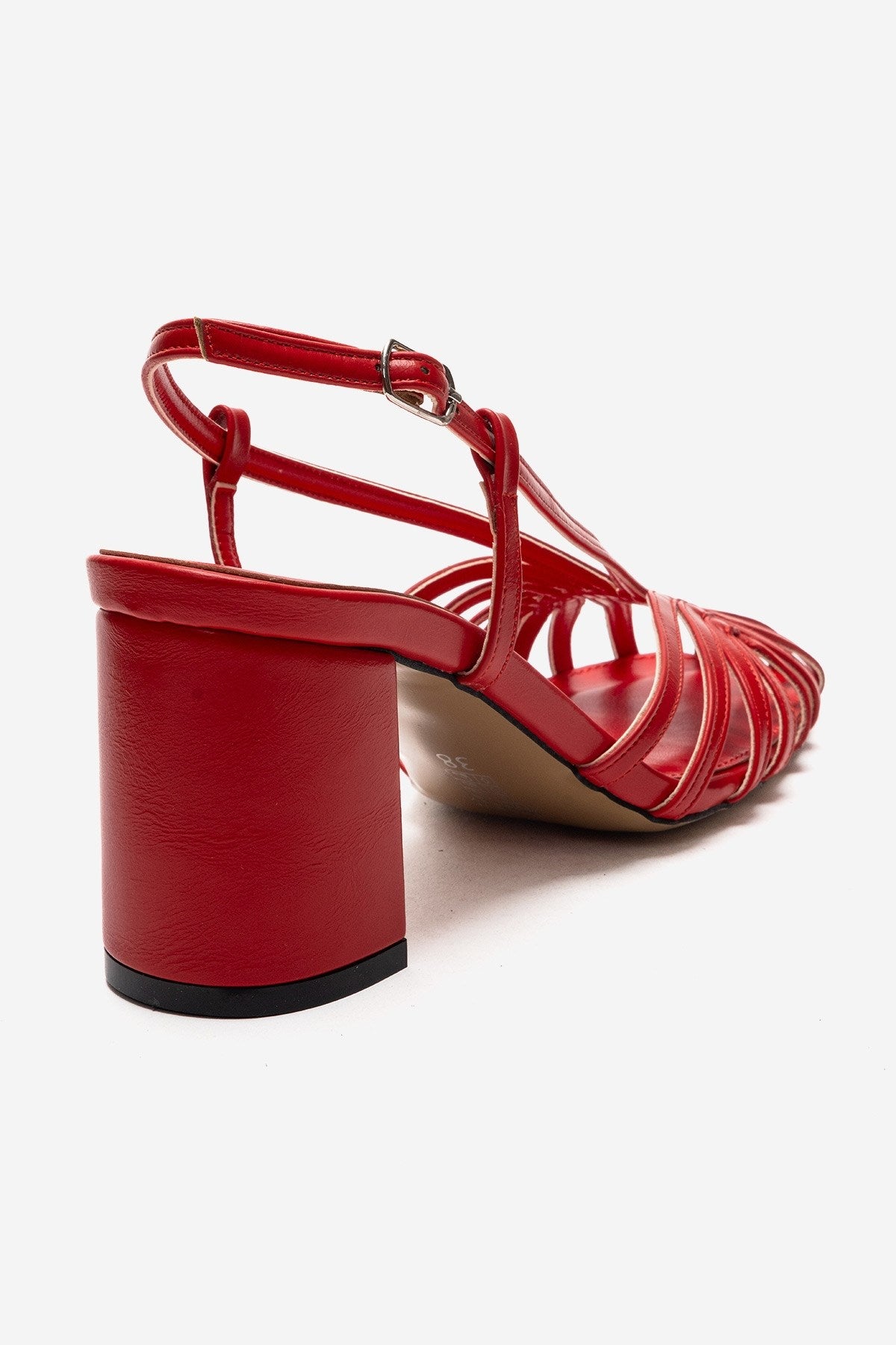 WILDA - Zapatos de tacón de bloque rojos (Mujer)
