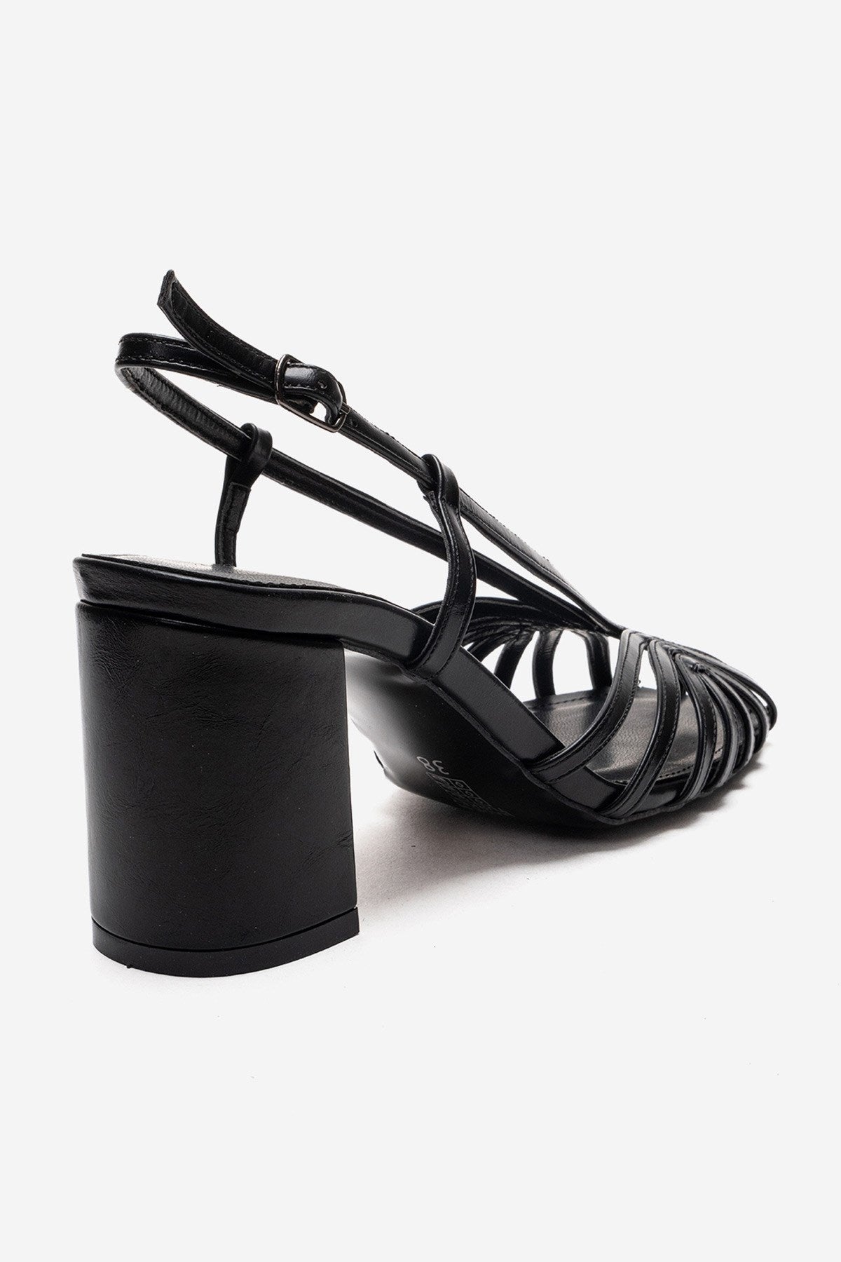 WILDA - Black Block Heel Shoe (Women)