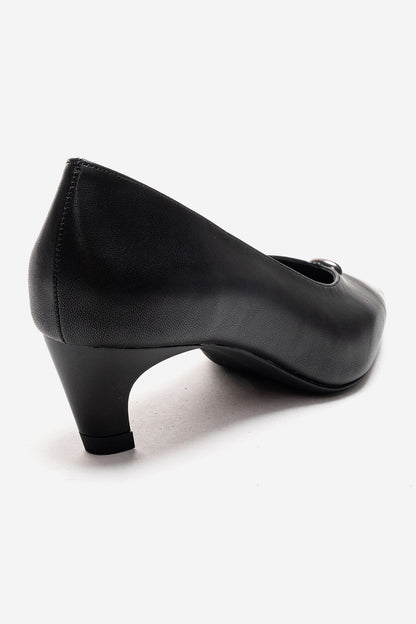 VERSAY - Zapatos de tacón bajo de aguja con puntera (Mujer)