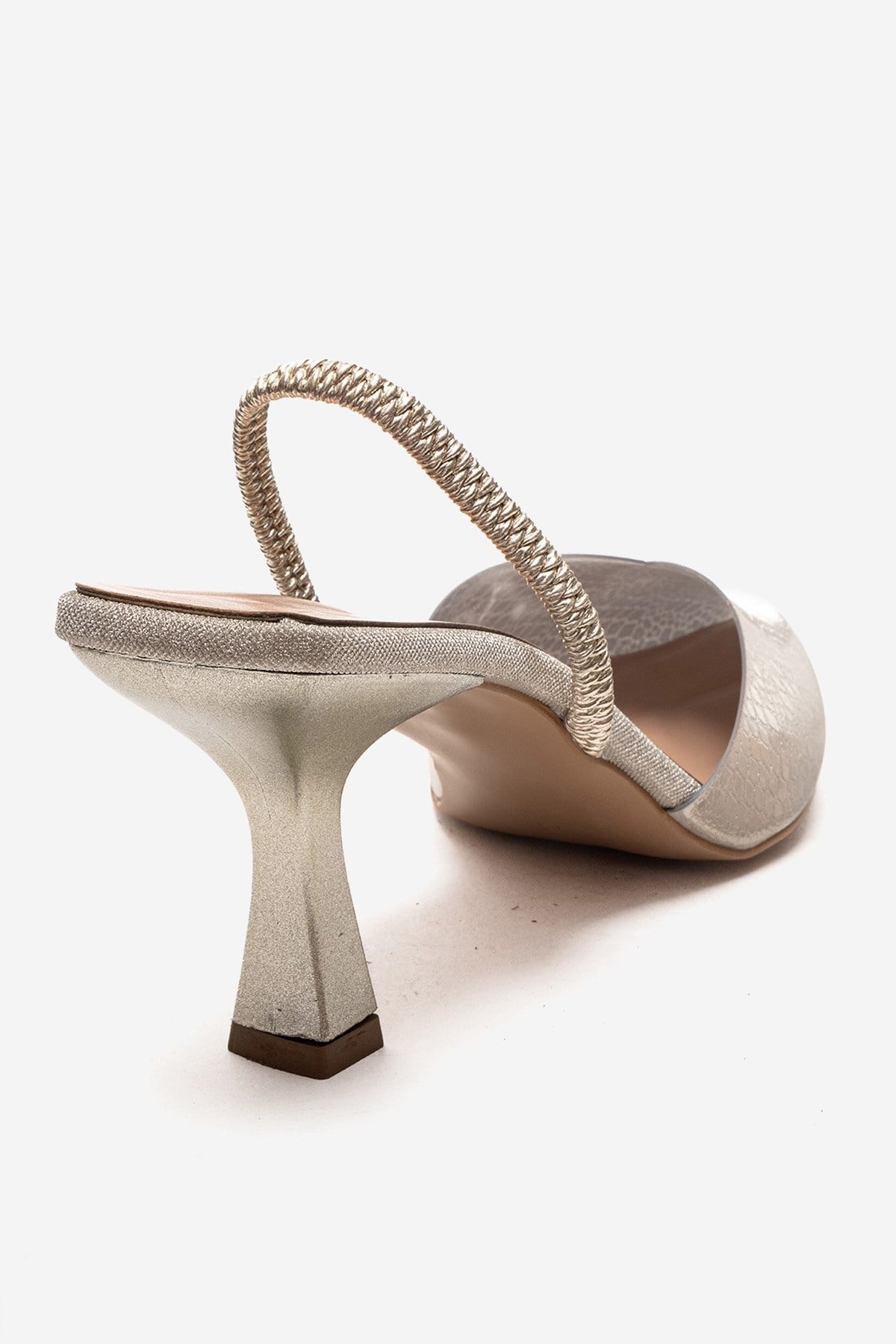 RENOS - Gold Pointed Toe Stiletto Pump (Women)