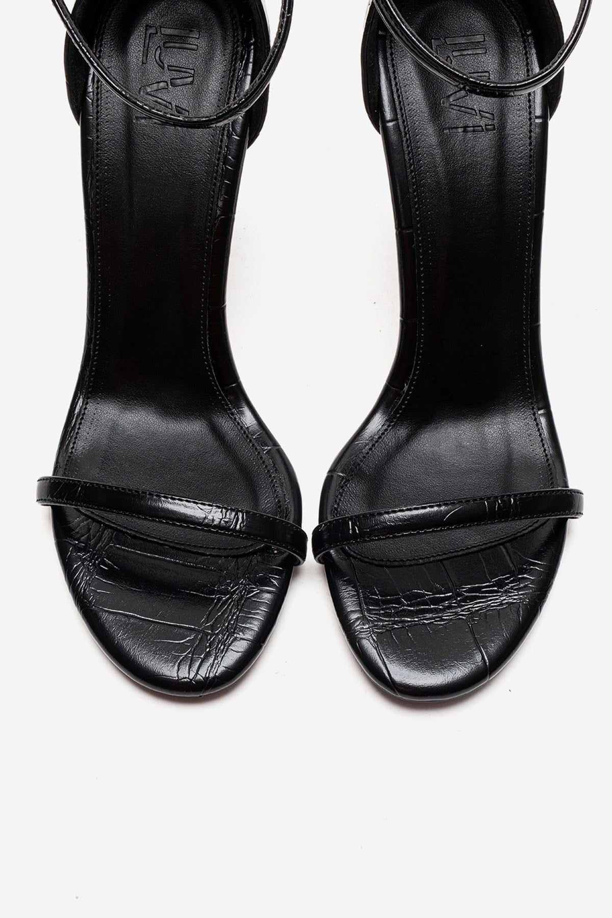 Yelena - Black Patent Thin Strap Stiletto Pump (Women)
