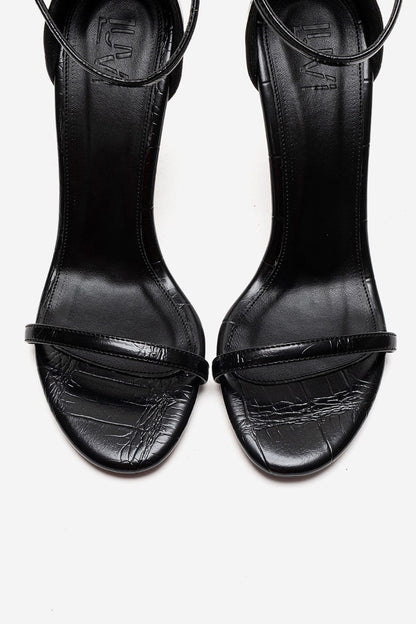 Yelena - Black Patent Thin Strap Stiletto Pump (Women)