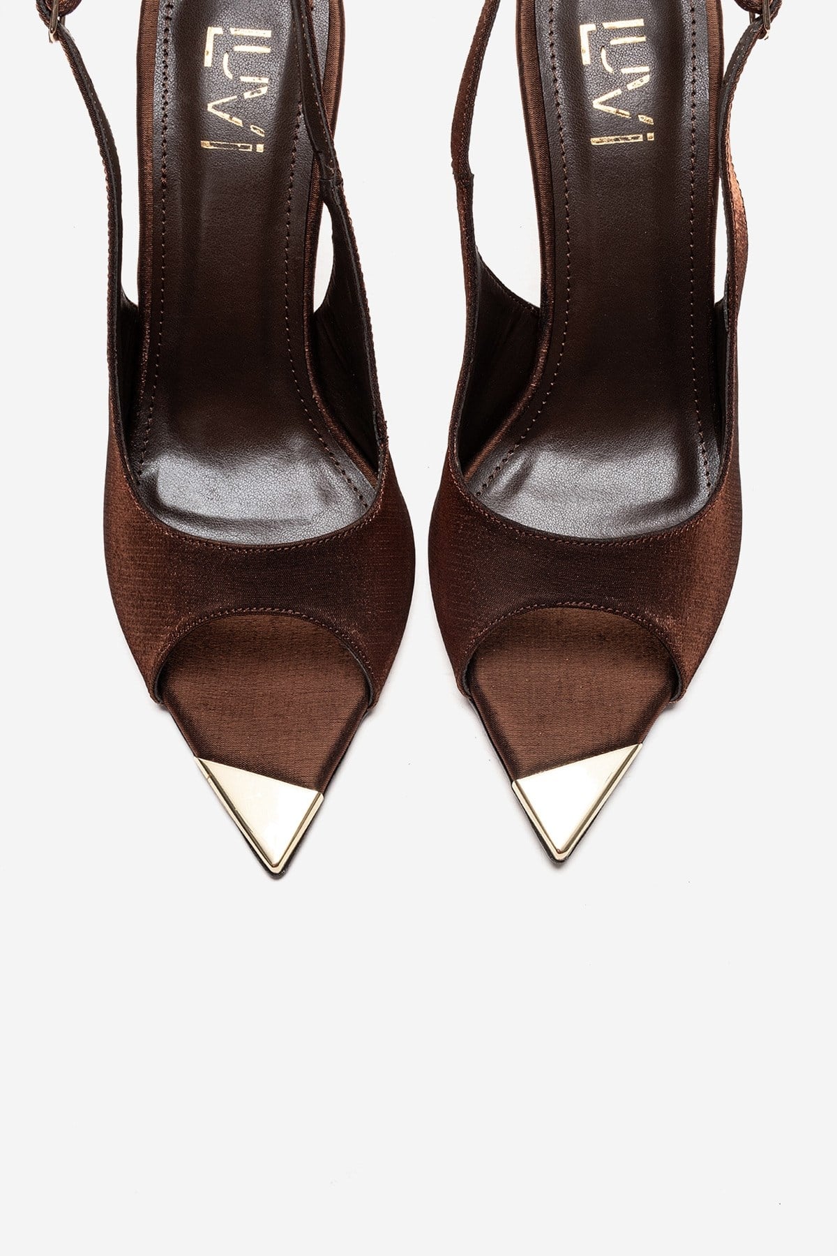 AMORE - Zapatos de tacón estilo slingback en bronce (Mujer)