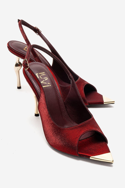 AMORE - Burgundy Slingback Stiletto Pump (Women)
