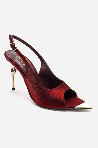 AMORE - Burgundy Slingback Stiletto Pump (Women)