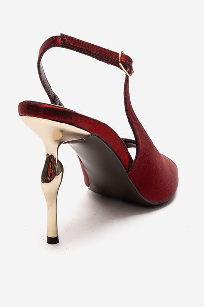 AMORE - Burgundy Slingback Stiletto Pump (Women)