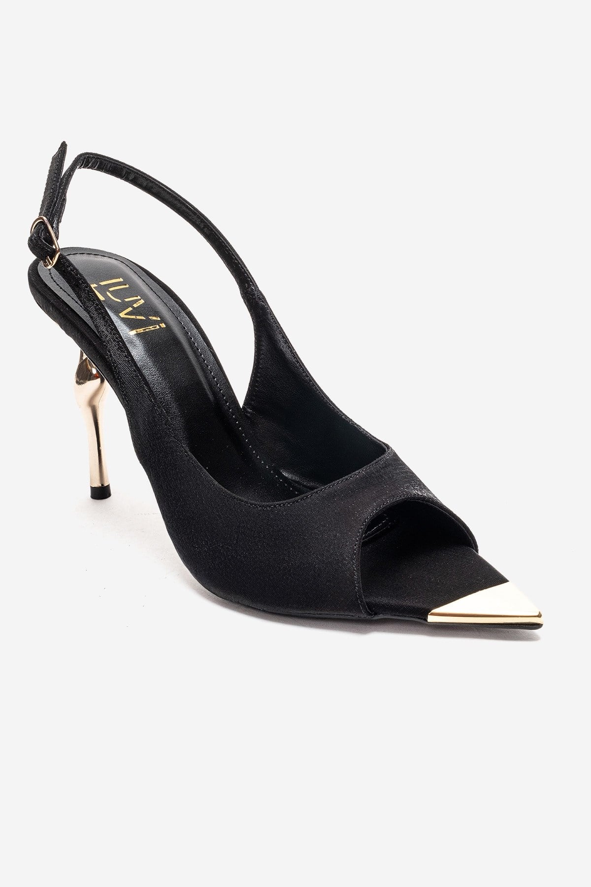 AMORE - Zapatos de tacón estilo "Slingback Stiletto" negros (Mujer)