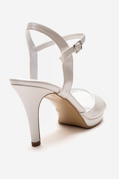 POISE - Zapatos de tacón de aguja blancos (mujer)