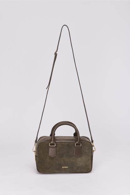 Minibolso estructurado Sara Green Suede - Fw25-0002