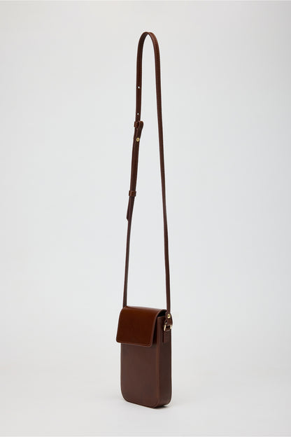 Ales Brown Mini Crossbody Bag