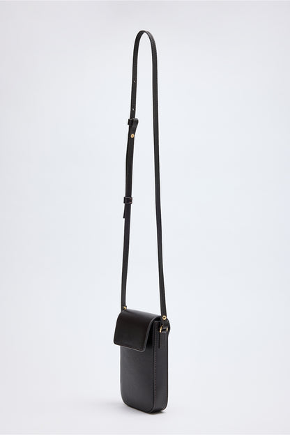 Bolso bandolera mini Ales marrón oscuro