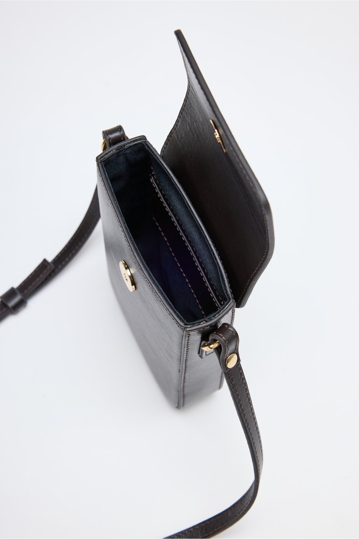 Bolso bandolera mini Ales marrón oscuro