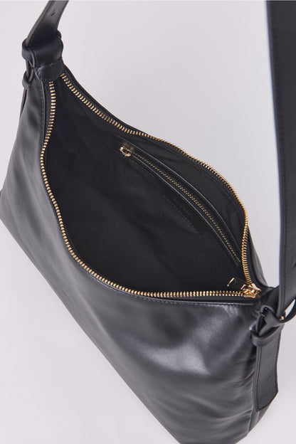 Bolso de hombro Elena Hobo - Negro Fw25-0007