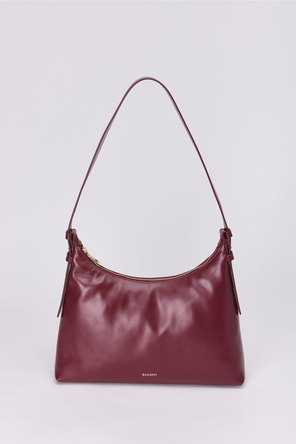 Elena Hobo Shoulder Bag - Burgundy Fw25-0008