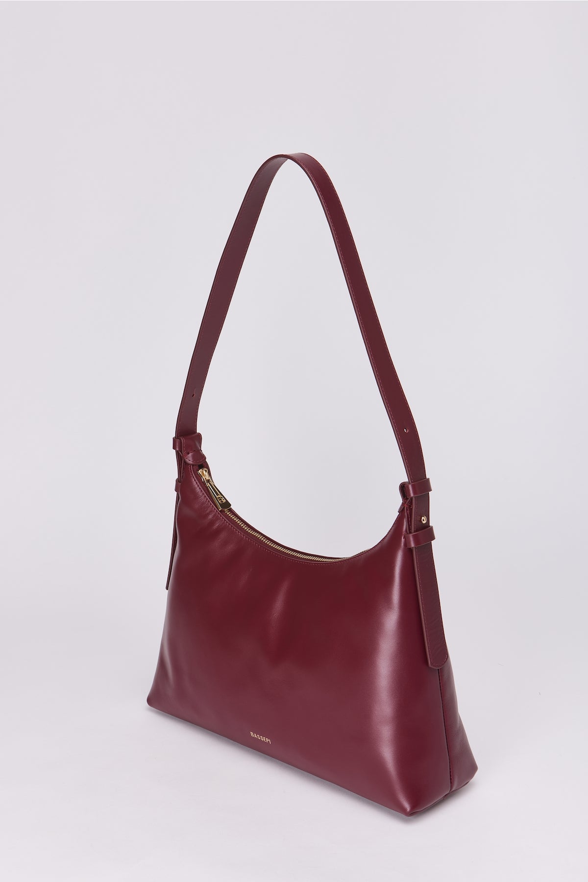Elena Hobo Shoulder Bag - Burgundy Fw25-0008