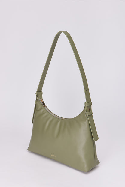 Elena Hobo Shoulder Bag - Sage Green Fw25-0010