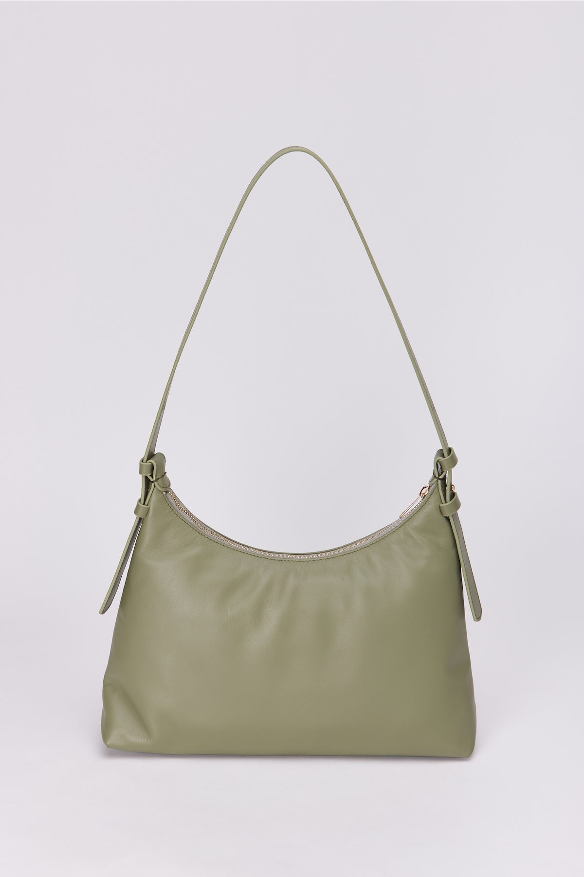 Elena Hobo Shoulder Bag - Sage Green Fw25-0010