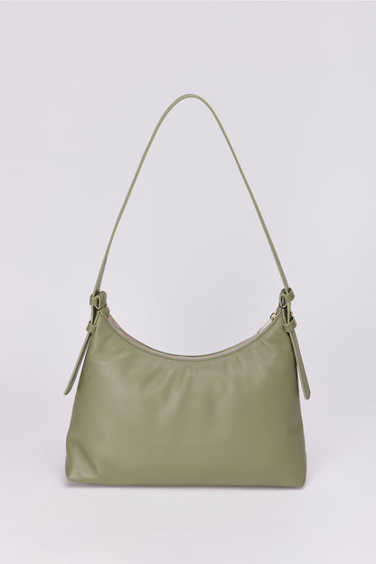 Elena Hobo Shoulder Bag - Sage Green Fw25-0010