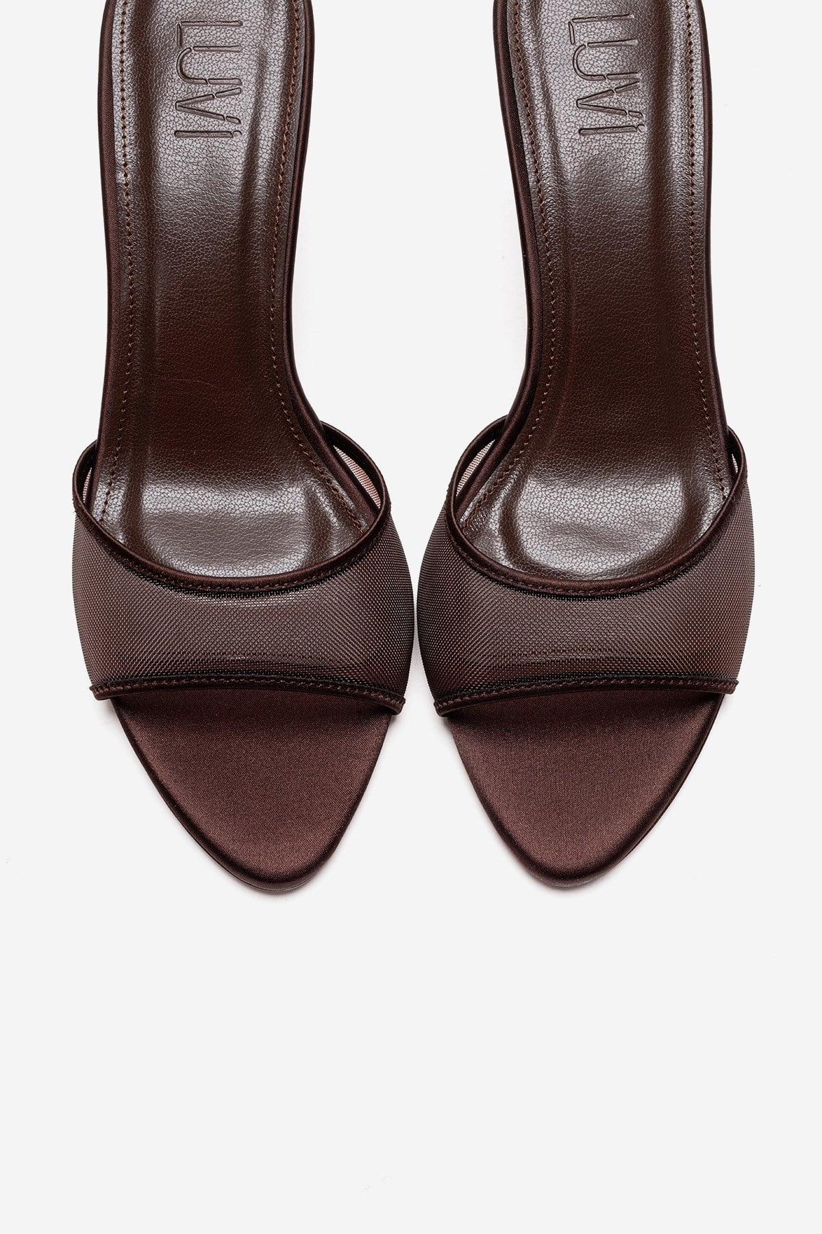 Monroe - Brown Stiletto Heel Mule (Women)