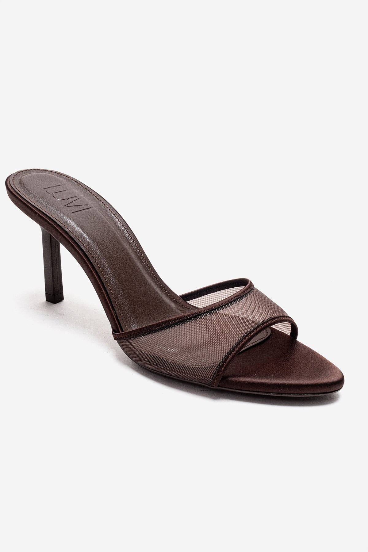 Monroe - Brown Stiletto Heel Mule (Women)