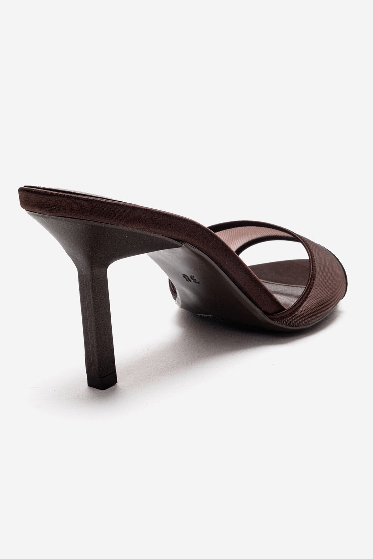 Monroe - Brown Stiletto Heel Mule (Women)