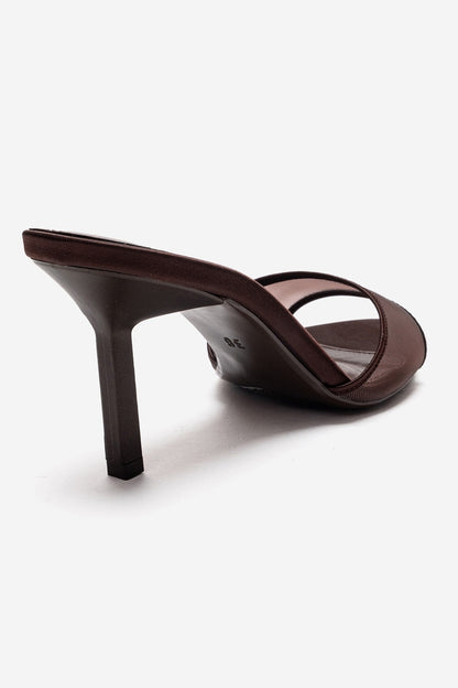Monroe - Brown Stiletto Heel Mule (Women)