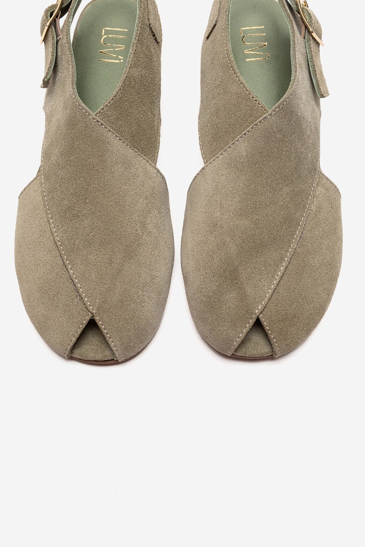 Monaro - Green Genuine Leather Sandal (Women)