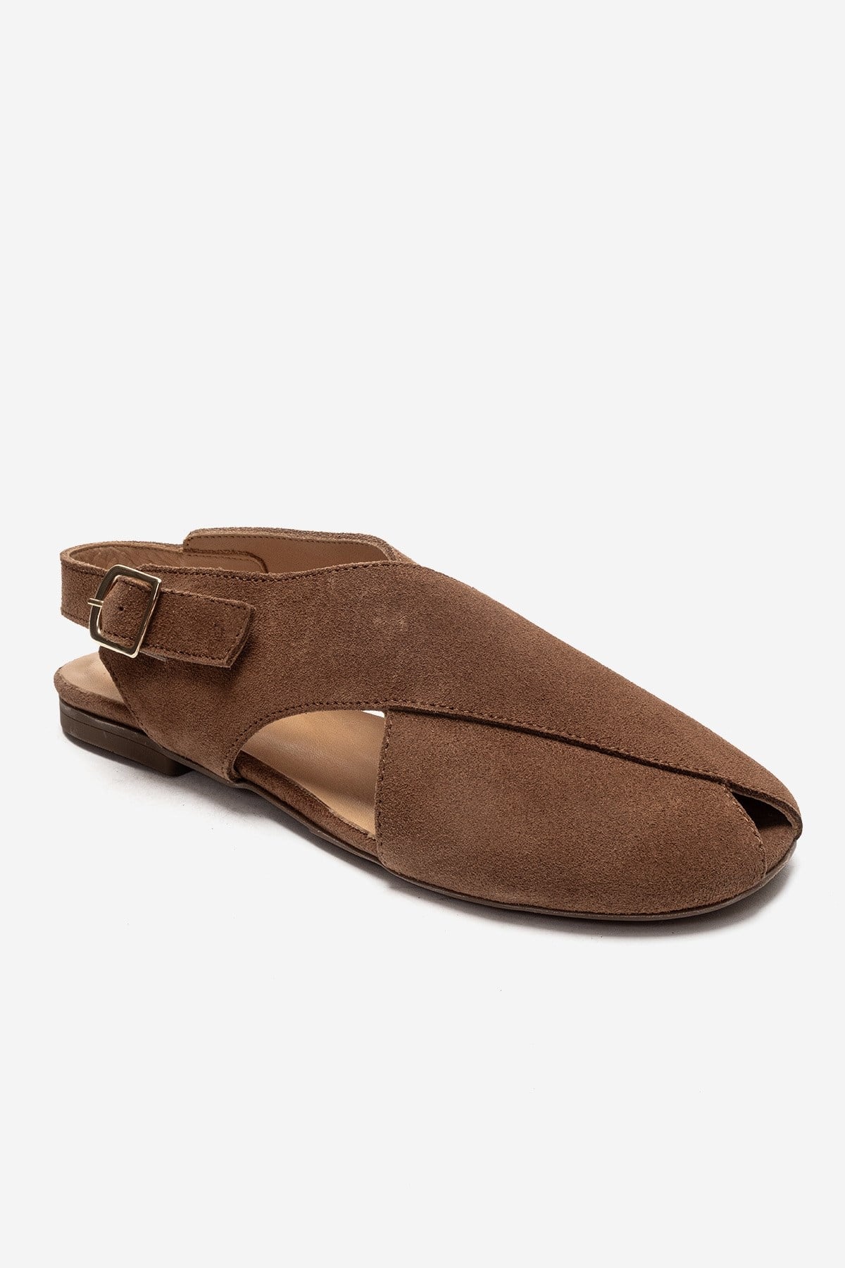 Monaro - Sandalia de Piel Genuina Tostada (Mujer)