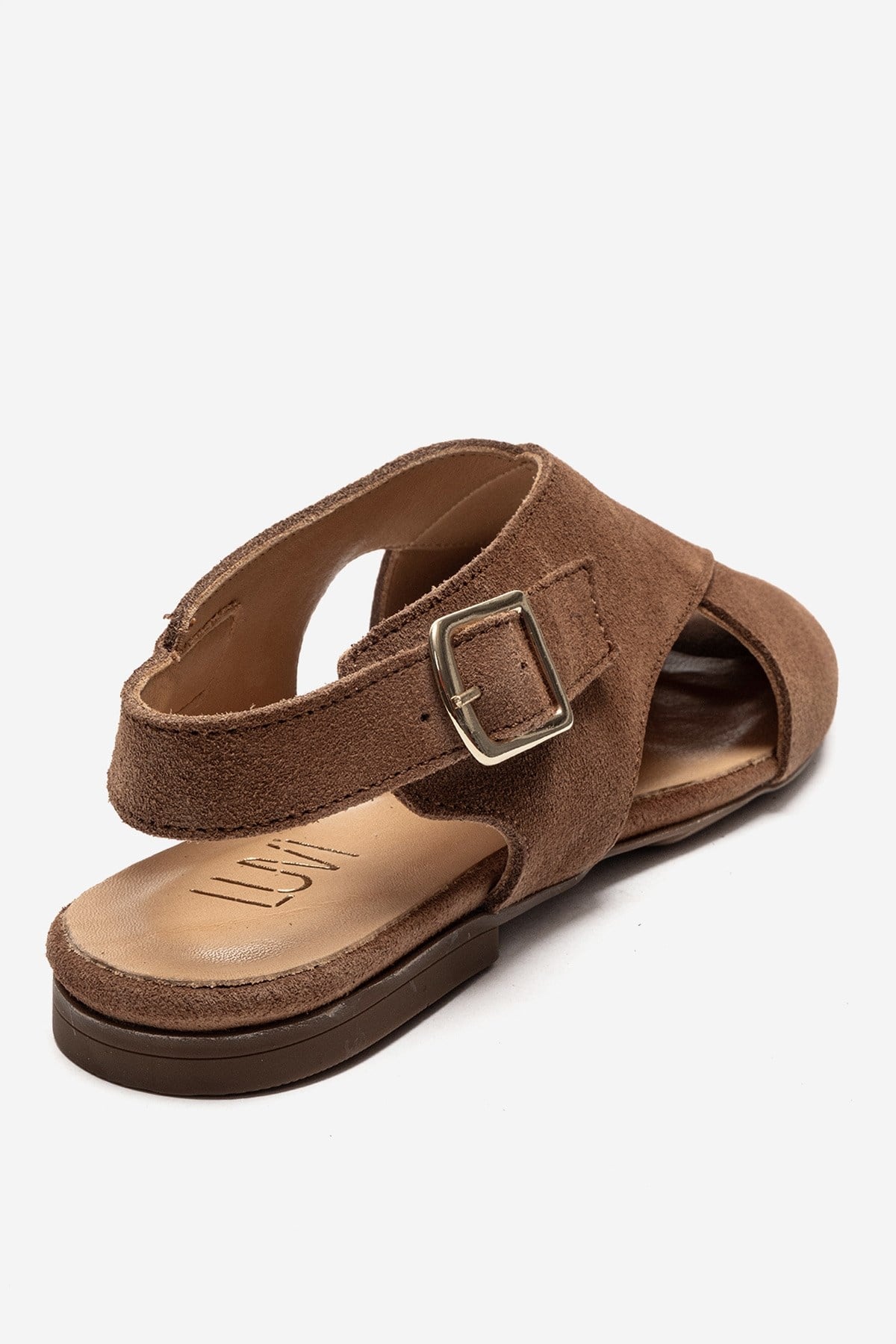 Monaro - Sandalia de Piel Genuina Tostada (Mujer)