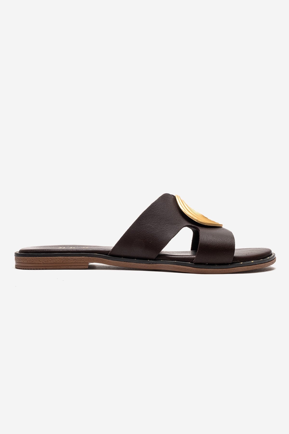 Nolita - Brown Genuine Leather Slide (Women)