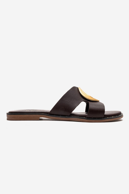 Nolita - Brown Genuine Leather Slide (Women)