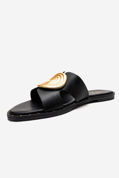 Nolita - Sandalia de cuero genuino negro (Mujer)