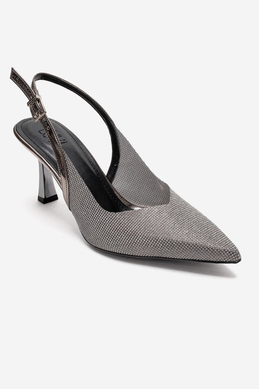 Dorata - Zapatos de tacón de aguja adornados con platino (Mujer)