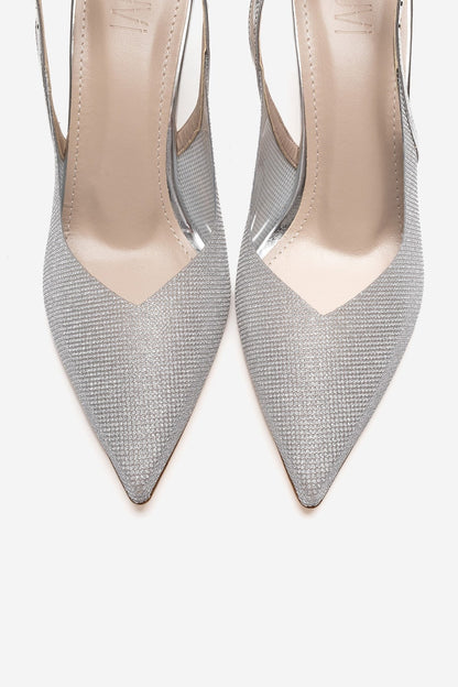 Dorata - Zapatos de tacón de aguja con adornos plateados (Mujer)