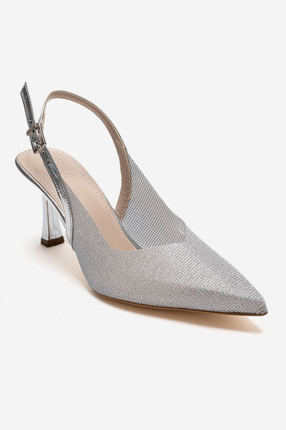Dorata - Zapatos de tacón de aguja con adornos plateados (Mujer)