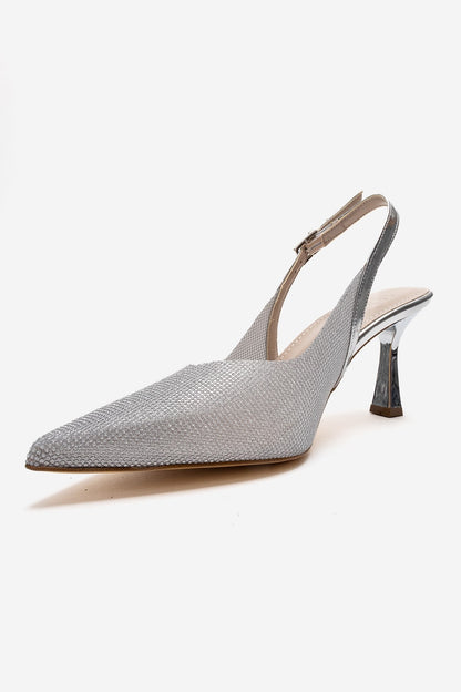 Dorata - Zapatos de tacón de aguja con adornos plateados (Mujer)