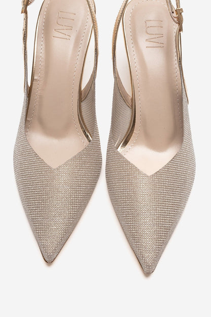 Dorata - Gold Embellished Stiletto Pump (Women)