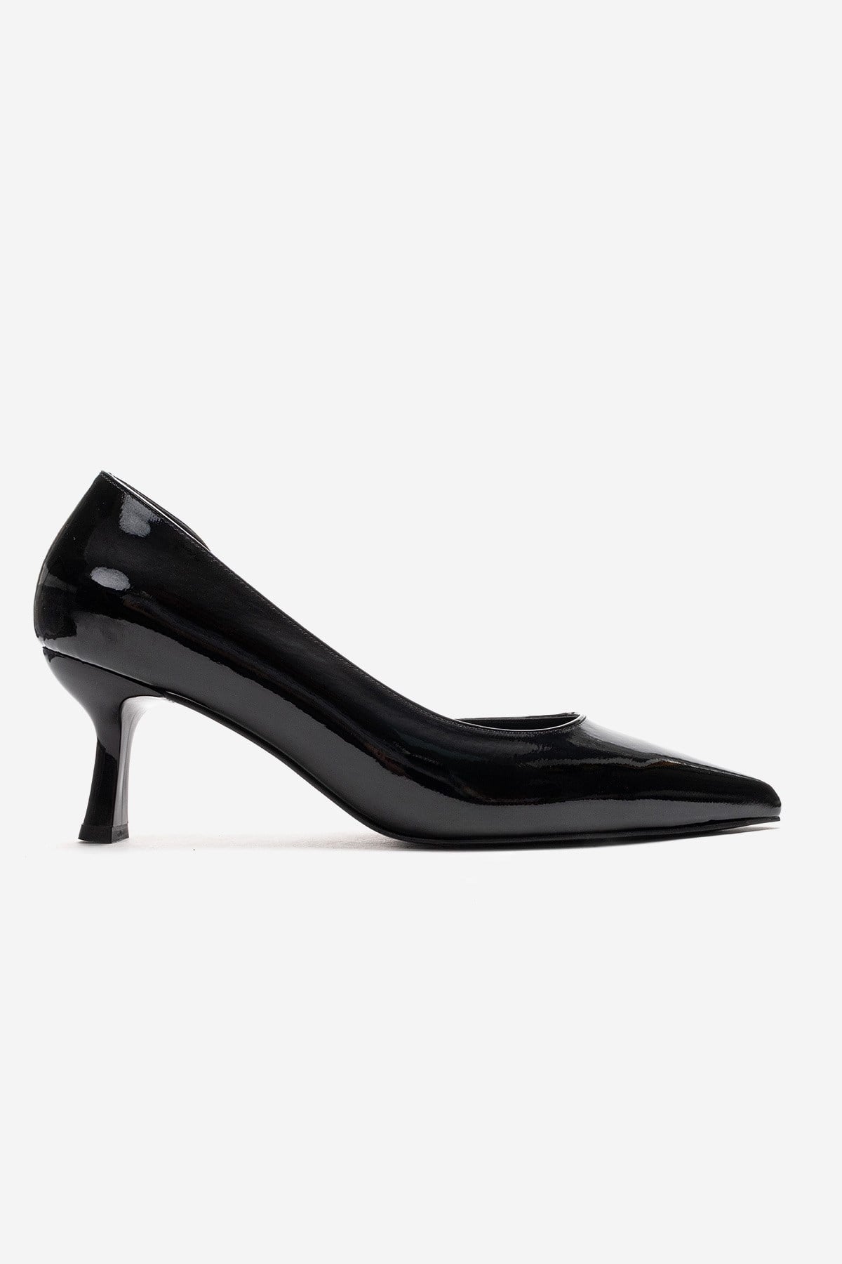 Arel - Zapatilla de tacón de aguja de charol sintético negro (Mujer)
