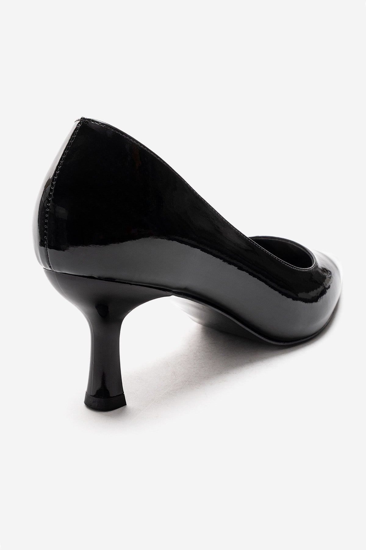 Arel - Zapatilla de tacón de aguja de charol sintético negro (Mujer)