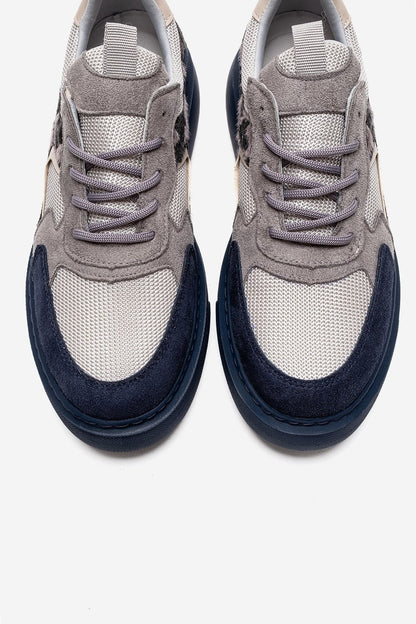 AERE - Navy Patterned Sneaker (Women)