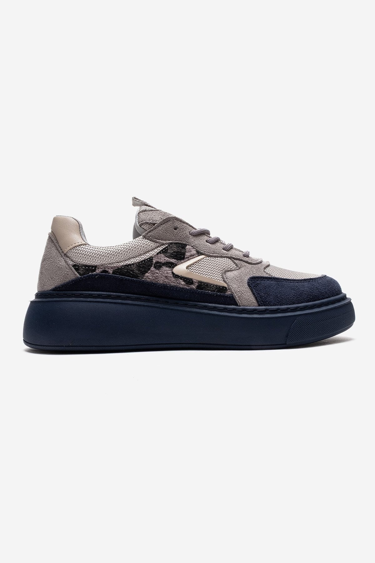 AERE - Navy Patterned Sneaker (Women)