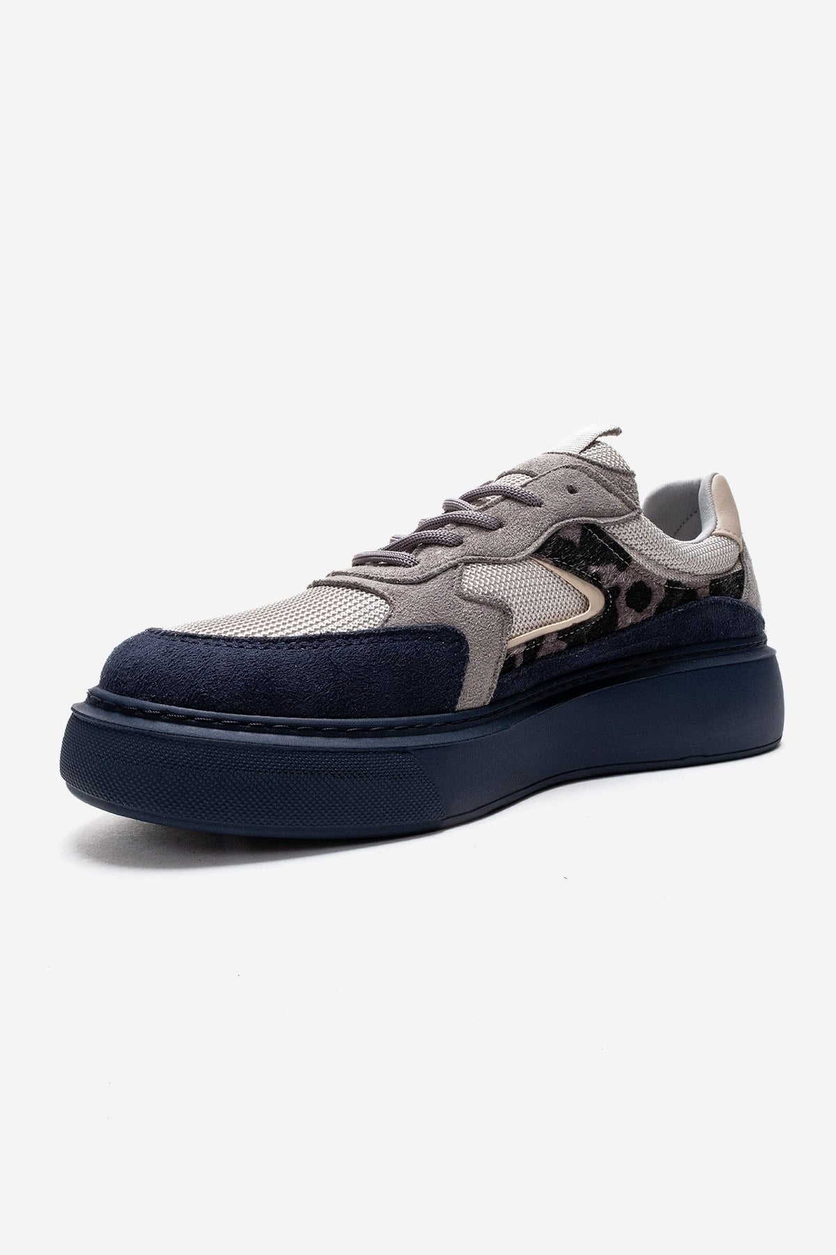 AERE - Navy Patterned Sneaker (Women)