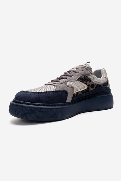 AERE - Navy Patterned Sneaker (Women)