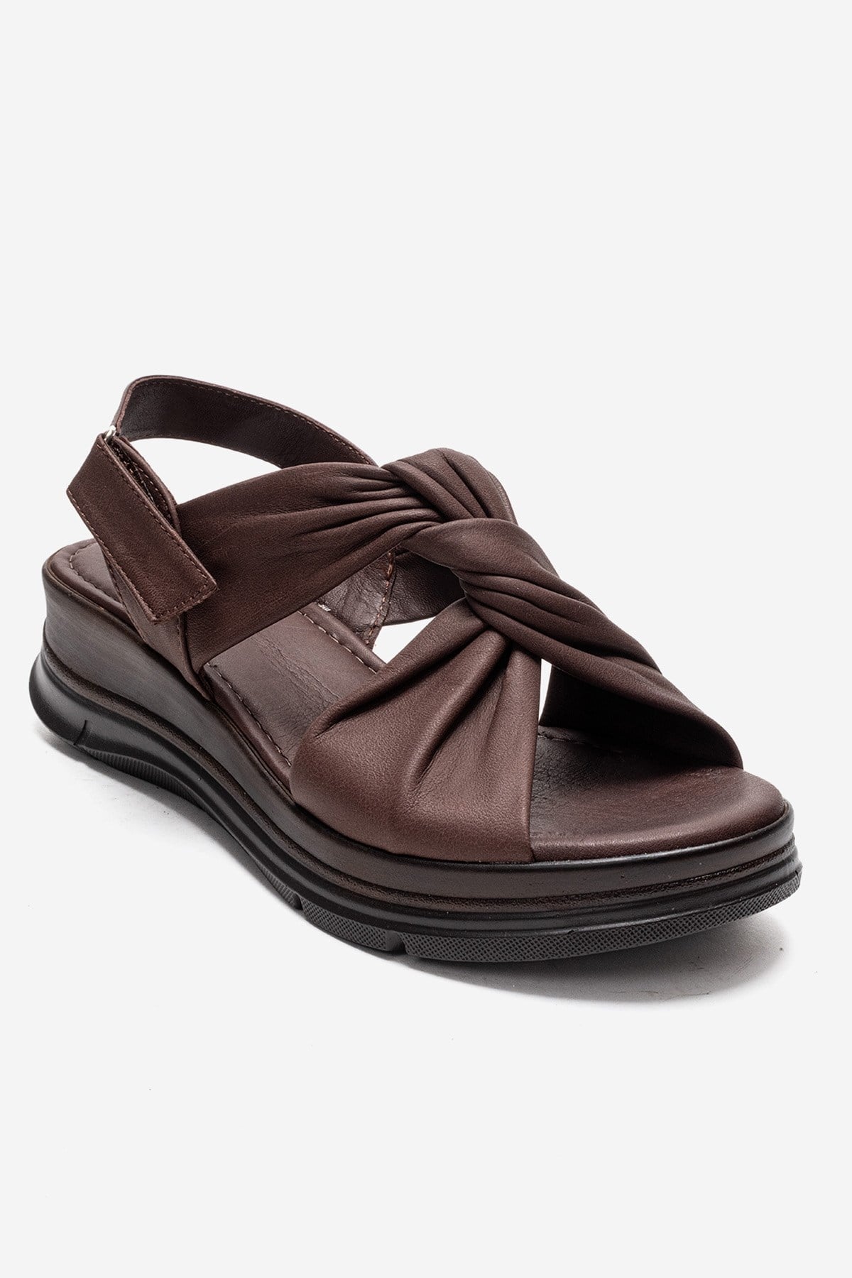 OARA - Brown Genuine Leather Sandal (Women)