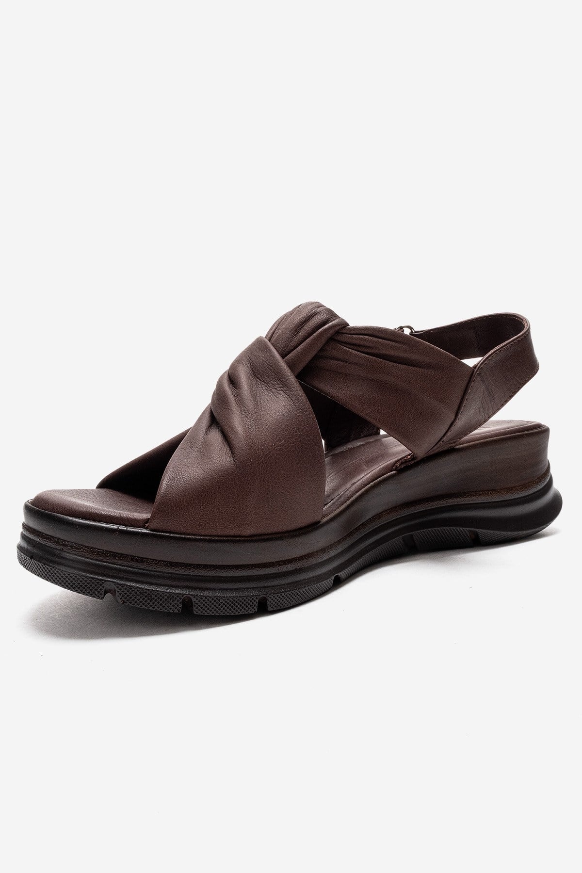 OARA - Brown Genuine Leather Sandal (Women)