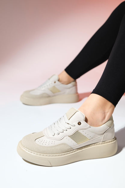 Venetia - Zapatillas deportivas beige (Mujer)