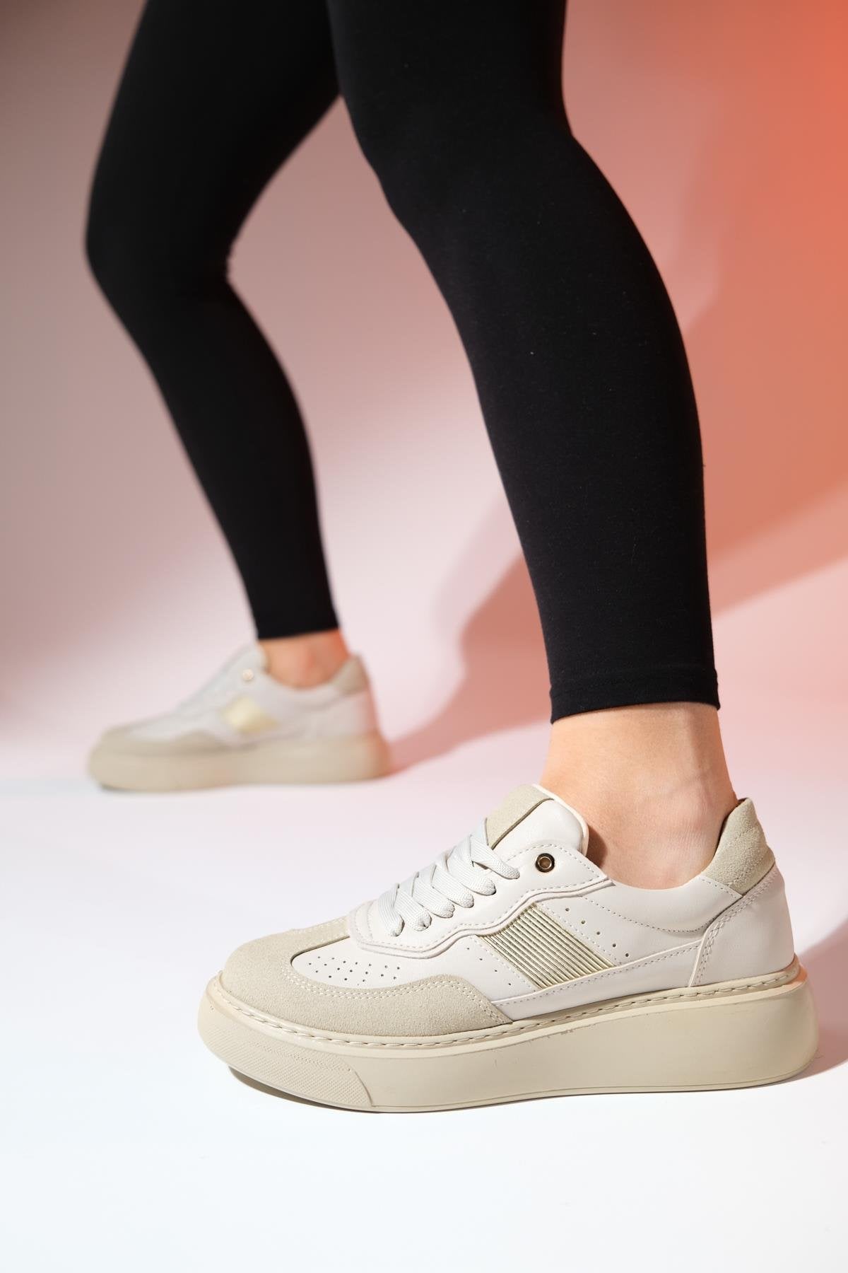 Venetia - Zapatillas deportivas beige (Mujer)