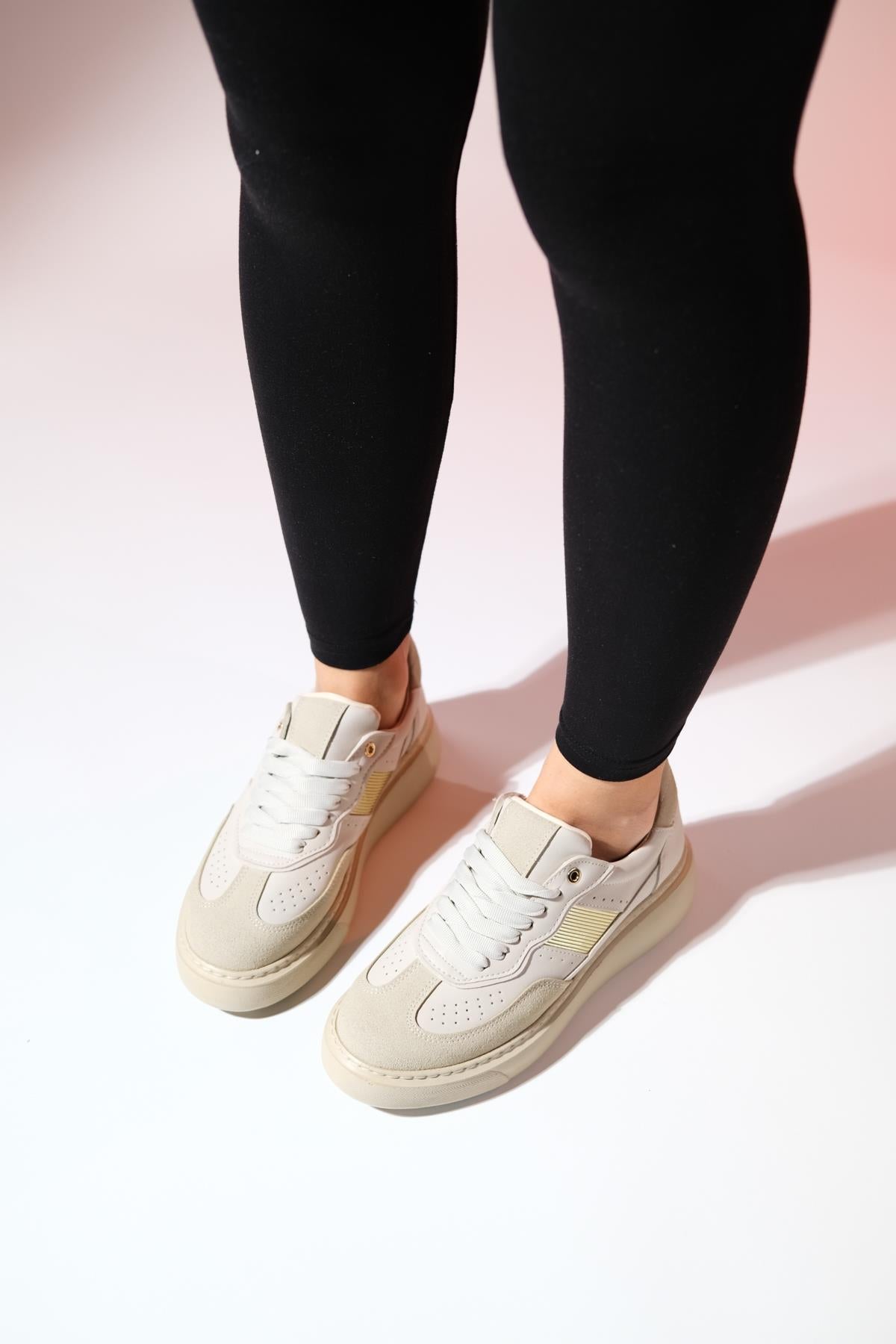 Venetia - Zapatillas deportivas beige (Mujer)