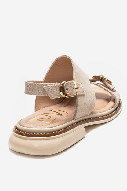 CRUEL - Beige Genuine Suede Leather Sandal (Women)