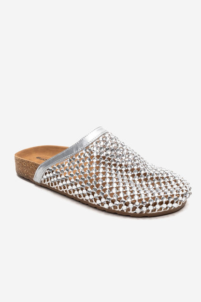 OLVEN - Sandalia transparente plateada (Mujer)
